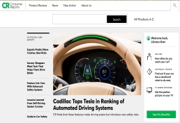 Consumer Reports landing page
