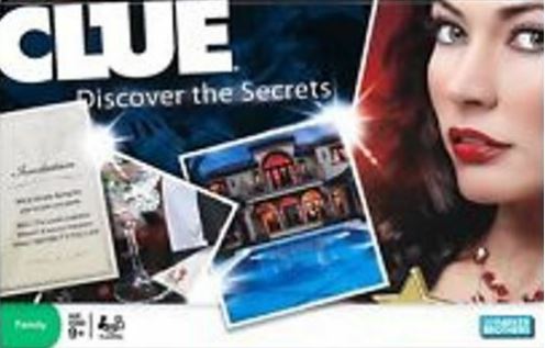 Picture of the Clue: Discover the Secrets game box.