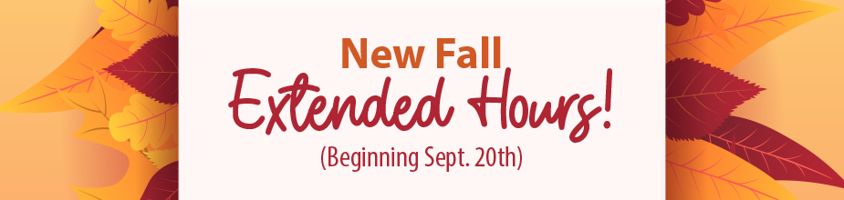 New Extended Fall Hours